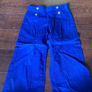 Janie and jack blue wide leg pants size 5
